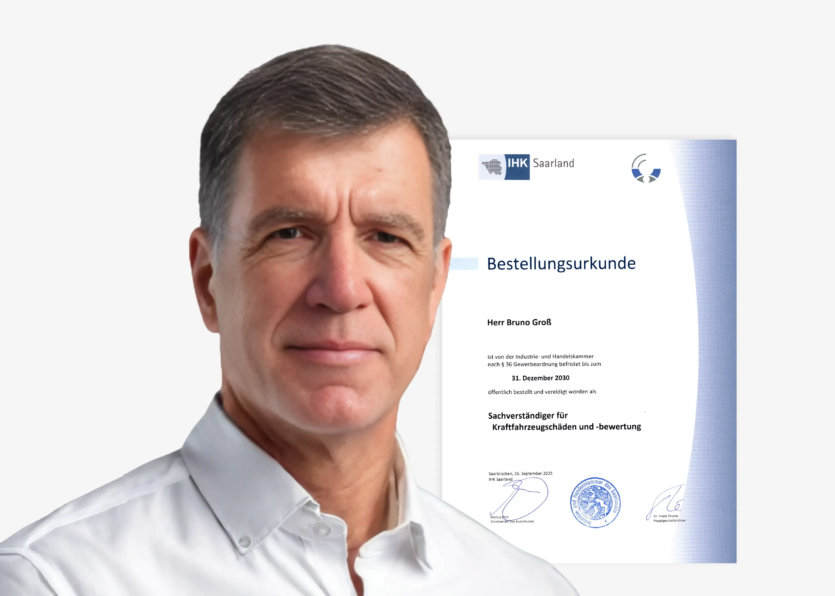Sachverstand mit Brief und Siegel.